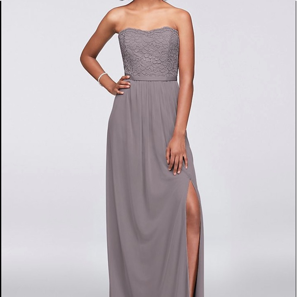 Venetian style  strapless dress